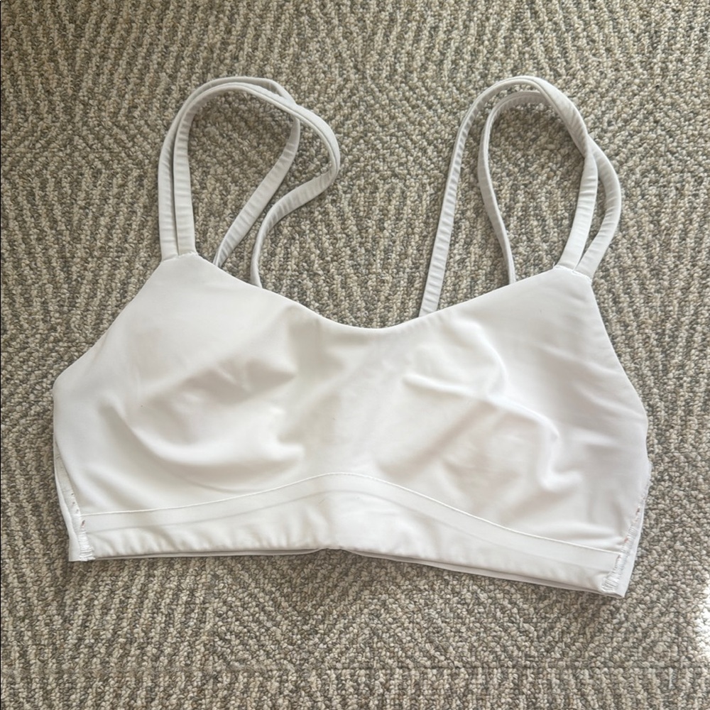 White Lululemon like a cloud bra